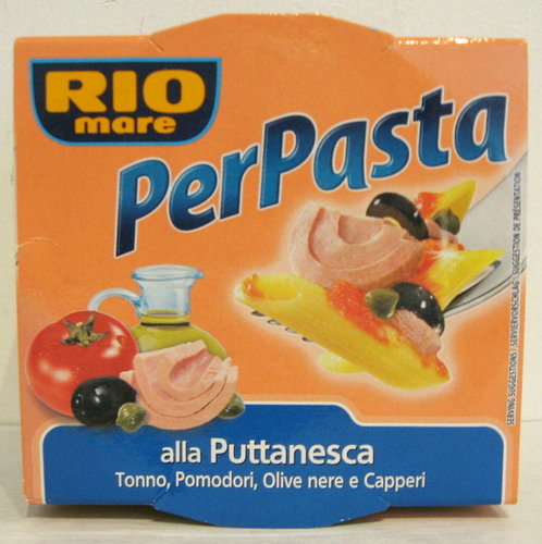 Rio Mare Per Pasta Puttanesca Thunfisch in Olivenöl mit Gemüse 160 gr.